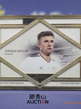 【越秀山卡价书】Futera福特拉2018德国穆勒 01/04 金属框球衣卡