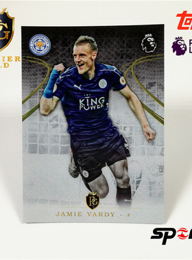 瓦尔迪(Jamie Vardy)001#-莱斯特城-1617Topps英超球星卡