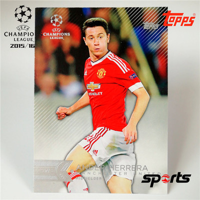 041#埃雷拉-Ander Herrera-曼联-Topps欧冠1516赛季元年球星卡