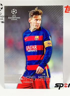 001#梅西-Lionel Messi-巴萨-Topps欧冠1516赛季元年Base球星卡