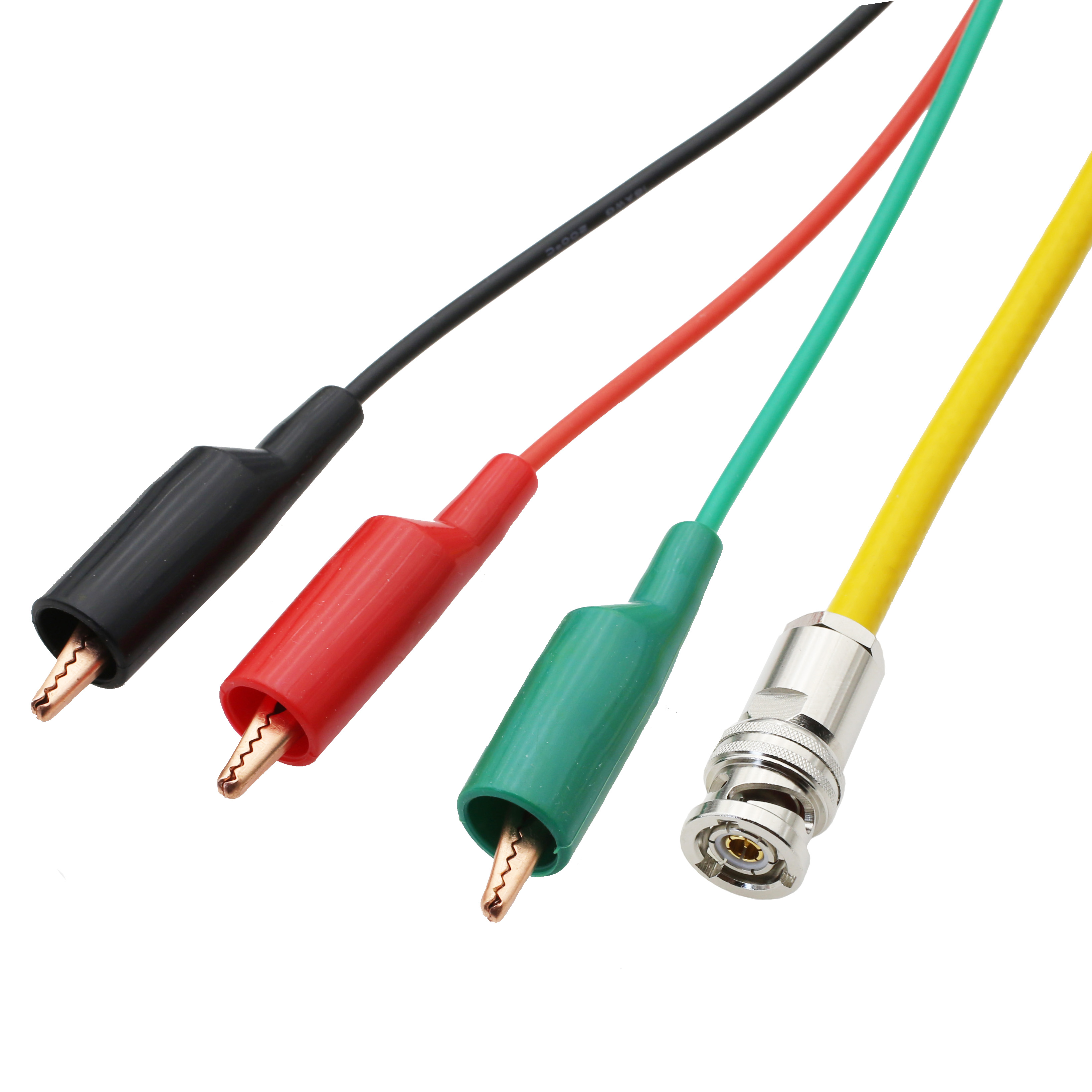 50欧RG58三同轴BNC鳄鱼夹测试线Triaxial BNC 3 Lug/Alligator