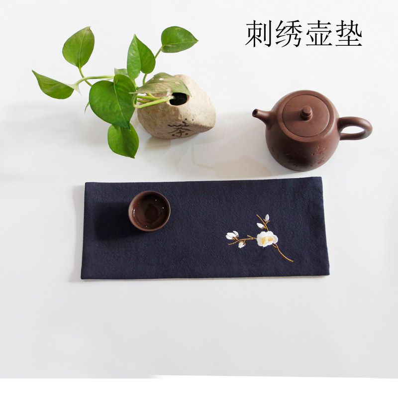 棉麻手工禅意刺绣茶席中式茶道手绘功夫麻布茶垫壶垫成本价促销,餐饮具,茶道/零配,淘宝优惠券,粉丝福利购,淘宝优惠卷