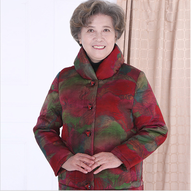 真丝香云纱妈妈奶奶棉服