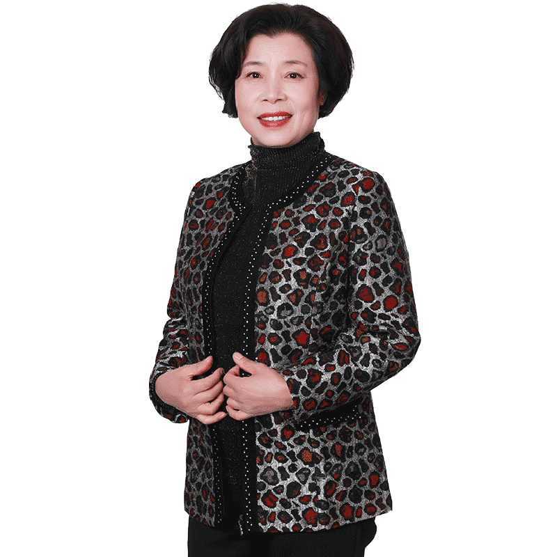 妈妈外套夹克中老年奶奶洋气