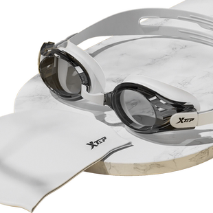 特步泳镜男款高清防雾防水专业近视成人潜水镜泳帽女士游泳眼镜