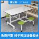 公司食堂餐桌椅员工饭堂桌椅学校4人6人快餐店长桌子工厂职工餐桌