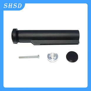 TTM后托BD556玩具M4改装 AEG标准接口 零配件 快拆带后盖 金属托芯