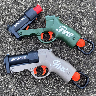 一键抛壳哥布林手炮小手抢软弹枪手动单发可发射器喷子儿童玩具枪