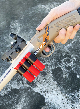 手动抽拉上膛可折叠一键抛壳S686软弹枪喷子霰弹儿童玩具男孩模型