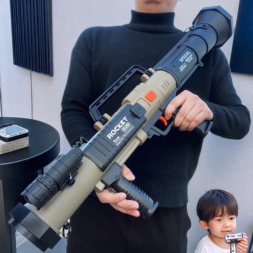 手动上膛大号毒刺RPG火箭筒软弹发射器儿童榴弹迫击炮男孩玩具枪