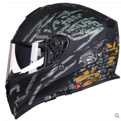 TankedRacing坦克头盔摩托车全盔男女四季款蓝牙双镜片经典款T127