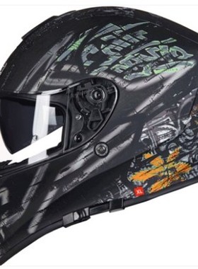 TankedRacing坦克头盔摩托车全盔男女四季款蓝牙双镜片经典款T127