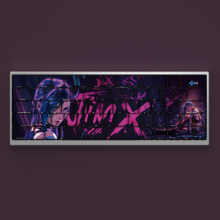 文绍金克丝键帽侧刻透光双城之战原厂高度PBT适配61 63 64 68 75