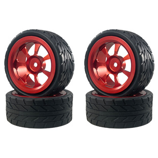 1/14 1/10平跑轮胎 14303遥控车改装升级金属轮毂轮胎 遥控车配件