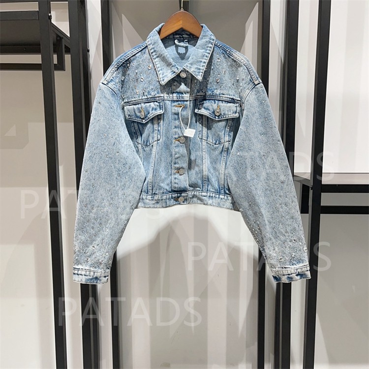 maSande【博主同款】包邮法国M家23秋新款女短款牛仔夹克外套PBL0