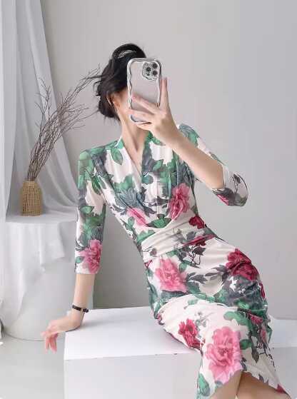 PGDVF连衣裙春夏季法式修