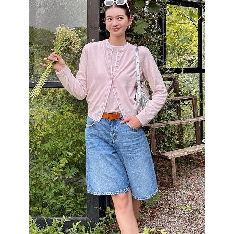 maSande【七夕礼物】包邮法国M家25秋冬新款女法式长袖毛针织衫CA
