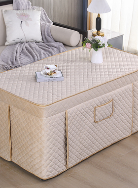 2025新款烤火罩长方形桌罩现代简约取暖桌套加绒加厚电炉罩连体罩