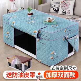 2014新款 长方形茶几套 烤火桌子罩套桌布电暖炉棉罩加厚夹棉四季