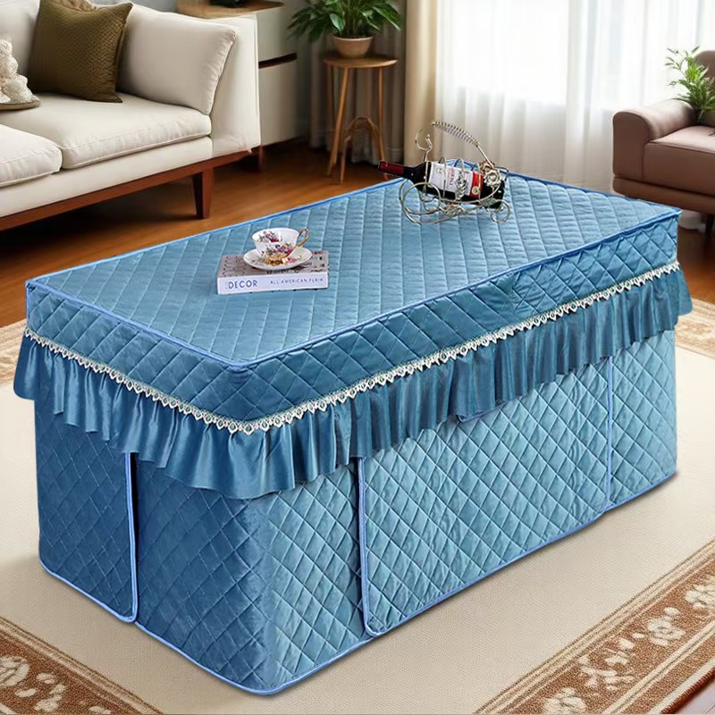 加厚电炉烤火桌子罩套新款桌布取暖罩家用茶几烤火炉长方形桌罩套