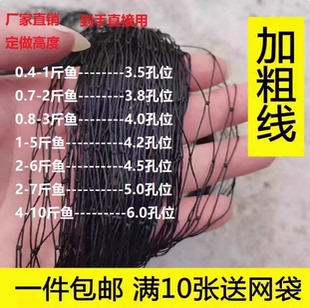 辣条专用双结加粗网单层黑色尼龙长虫柔软耐用大虫网坚固渔网网套