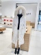 欧家正品 专柜2990冬貉子毛皮毛领羽绒服女长款 保暖灰鸭绒外套气质