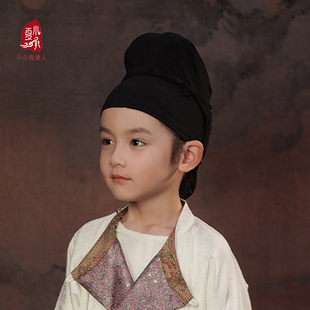 夏小承唐代幞头儿童汉服帽子男童圆领袍配饰宝宝古风唐装男孩头饰