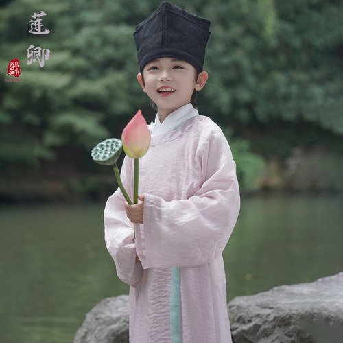 夏小承原创宋制圆领袍男童汉服
