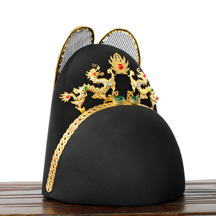 翼善冠儿童男童明制飞鱼服曳撒圆领袍汉服古风锦衣卫帽子摄影搭配