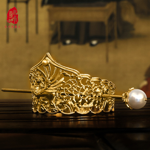 夏小承儿童盘发丸子头饰发饰汉服古装中国风发簪发冠发髻男童簪子