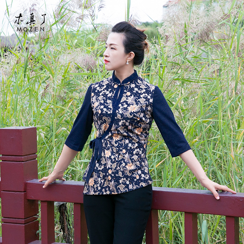 中式唐装短外套女装新品