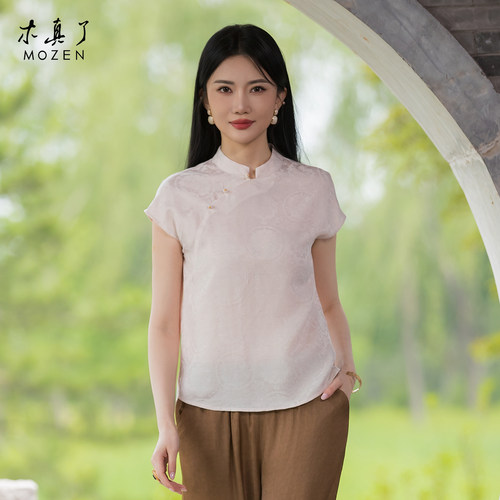 木真了宽松女半袖桑蚕丝透气小衫