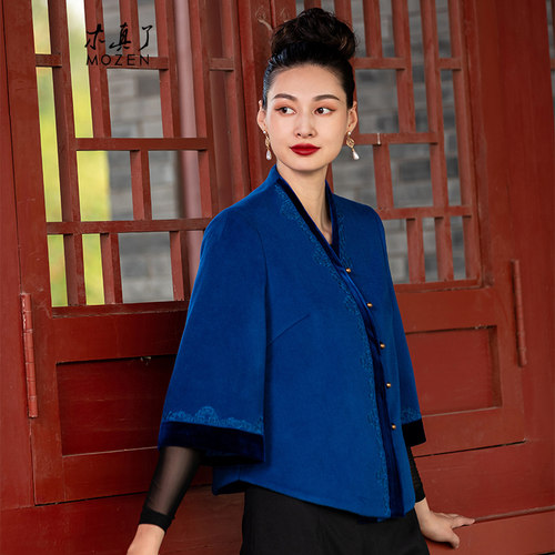 木真了羊毛女上衣呢子短外套新品