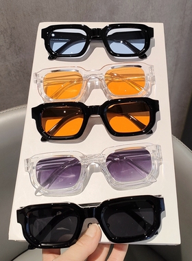 韩版潮流小框墨镜男士女款ins洋气简约百搭街拍造型防晒太阳眼镜