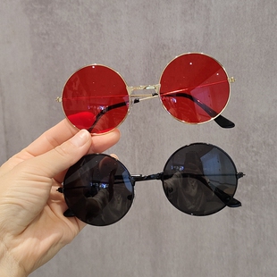 搞怪凹造型太阳眼镜伴郎团接亲道具复古太子镜汉奸特务装饰墨镜潮