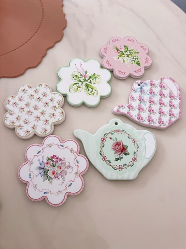 陶瓷隔热垫餐桌垫美式锅垫杯垫