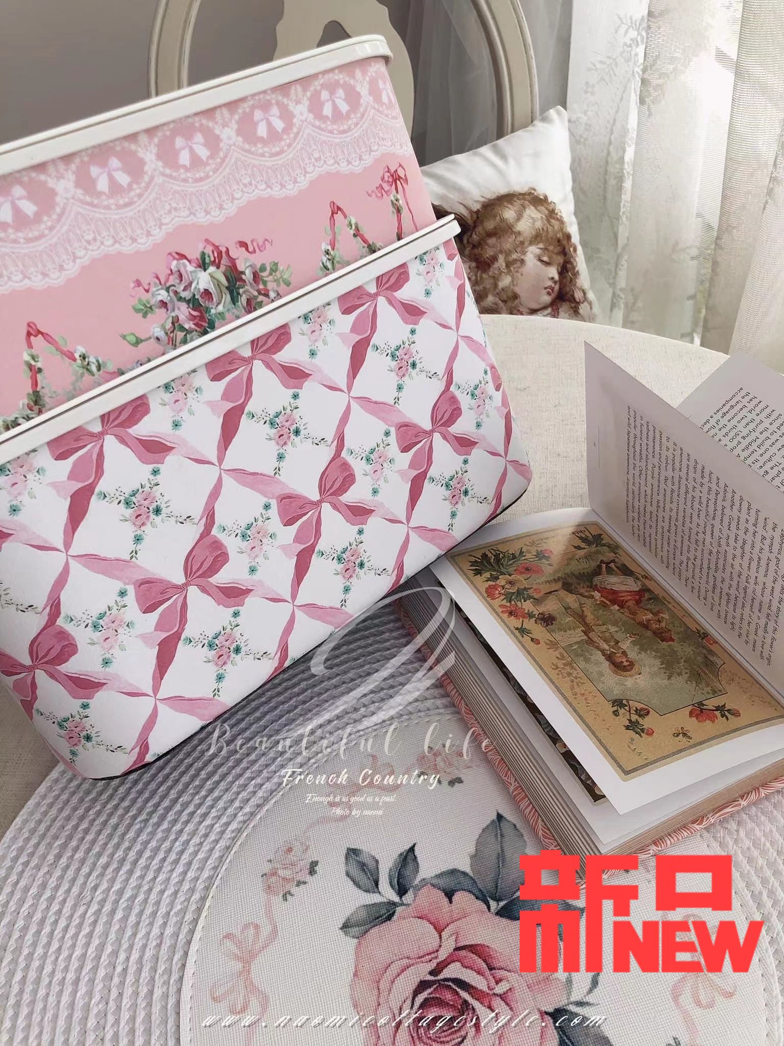 新款白先生家居欧式复古厨房垃圾桶橱柜门壁小号悬挂式防水收纳桶