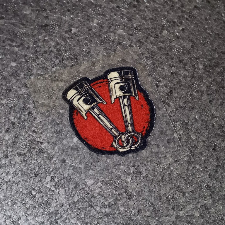 SOKO贴貼 双活塞JDM贴纸 改装电动车摩托车前后挡三角窗反光车贴