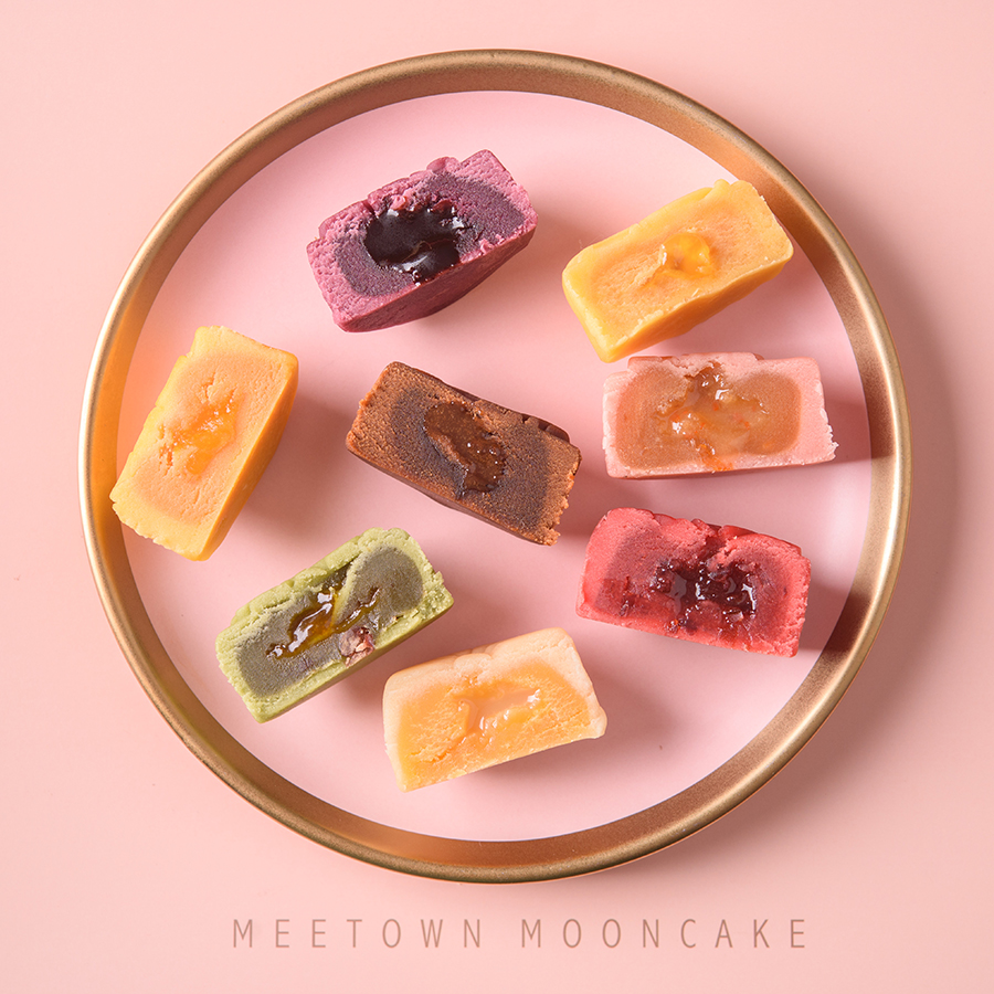 8口味流芯月饼 中秋零食送礼奶黄精美网红Meetown美糖烘焙|ruв категории закуски/орехи/специальность, пирожное/десерт, луна торт - от Buy2taobao.com для оказания профессиональной услуги покупки агента Taobao