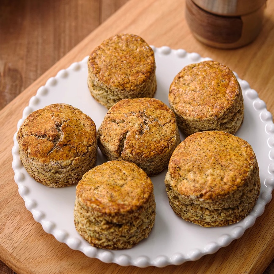 【顺丰】9枚装英式红茶司康/蔓越莓核桃司康 新鲜早餐下午茶零食