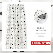 可爱卡通少女宽松单件家居裤 2025年新款 长裤 女夏纯棉薄款 春秋 睡裤