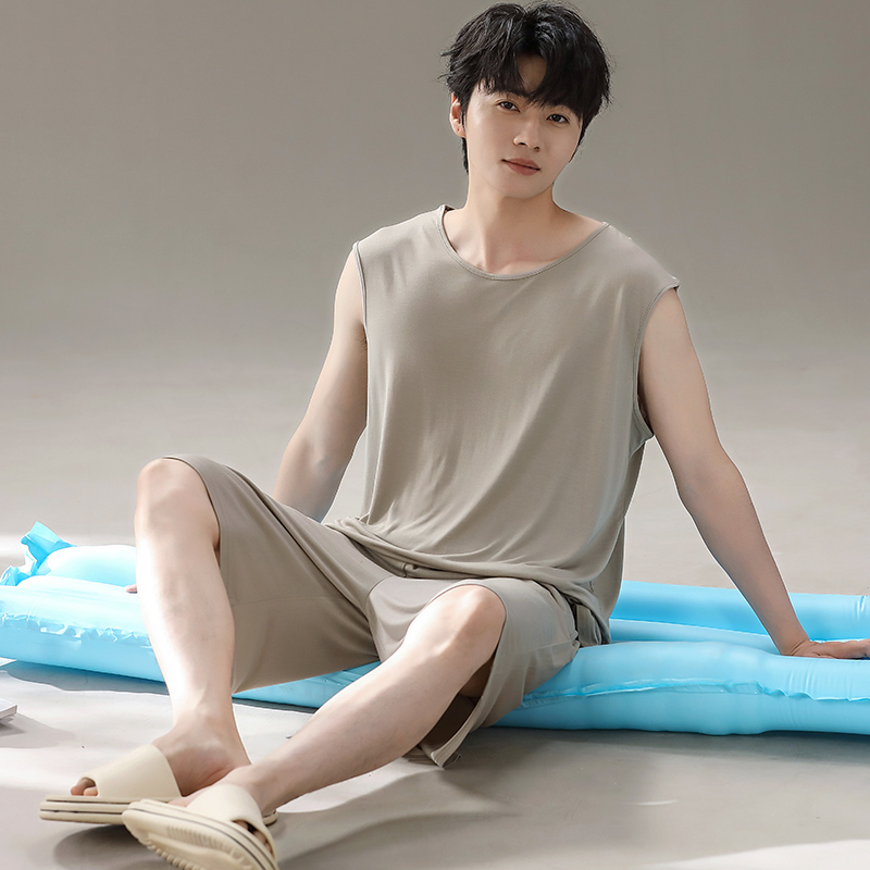 凉感型莫代尔睡衣男士家居服