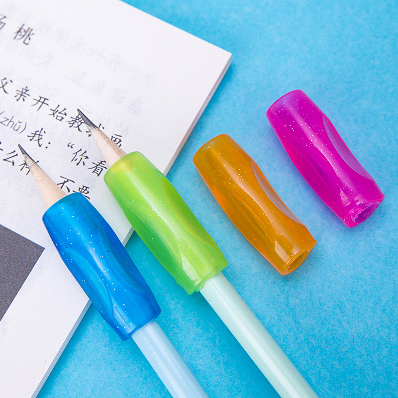 得力握笔器 铅笔笔套0507握笔护套 学生硅胶软握笔套 矫正握笔姿