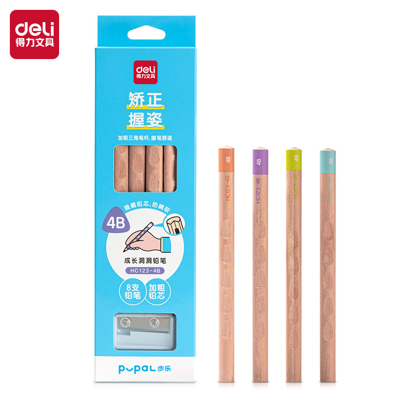 得力幼儿成长粗杆洞洞铅笔初学者练字笔2-7岁专用矫姿笔隐藏粗芯,文具电教/文化用品/商务用品,铅笔/自动铅笔,淘宝优惠券,粉丝福利购,淘宝优惠卷