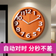 电波钟自动对时挂钟2025新款 家用卧室客厅餐桌挂墙静音创意时钟表