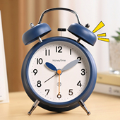 强力叫醒大音量桌面小闹钟2026新款 时钟表夜光 桌面儿童专用摆台式