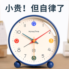 简单实用桌面闹钟儿童男孩小学生用专用起床神器女孩摆台式时钟表