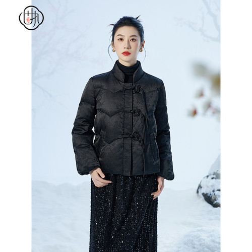 固执新中式短款白鸭绒羽绒服外套