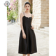 复古气质黑色蝴蝶结无袖 固执秋季 新款 吊带连衣裙00033LQ08284
