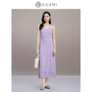 长款 固执2026春季 风气质优雅提花毛织无袖 法式 连衣裙 新款